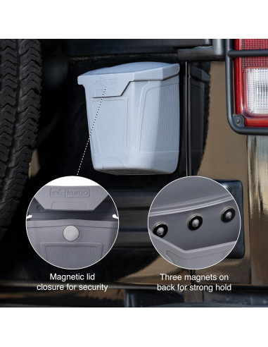 Contenedor de Basura para Perros Kurgo Tailgate, Gris