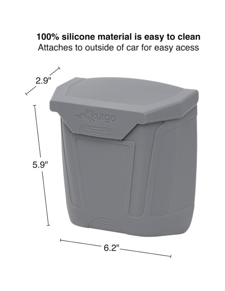 Contenedor de Basura para Perros Kurgo Tailgate, Gris