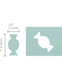 Perforador de Papel Bira Craft 2.54 cm Forma de Caramelo 2