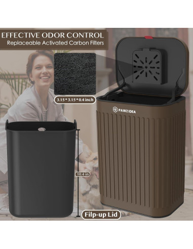 Basurero de Pared PAWZIDEA 2.1 Galones para Mascotas