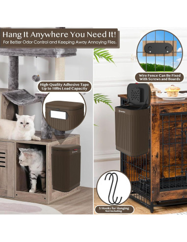 Basurero de Pared PAWZIDEA 2.1 Galones para Mascotas