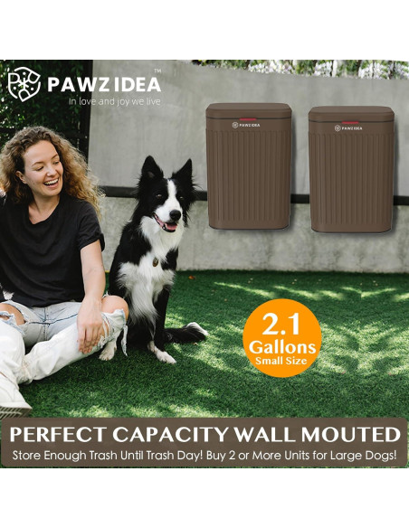 Basurero de Pared PAWZIDEA 2.1 Galones para Mascotas