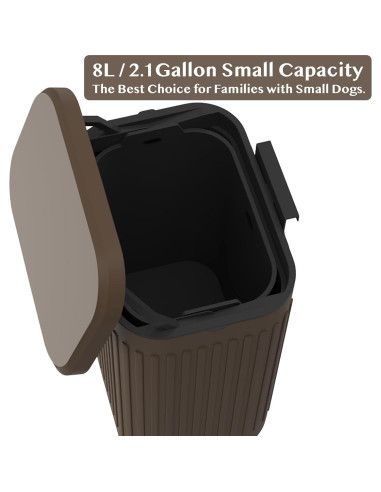 Basurero de Pared PAWZIDEA 2.1 Galones para Mascotas