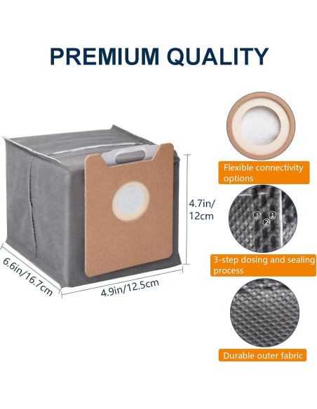 14 Piezas Bolsas Desechables Eufy G35+ G40 3L Bluearks