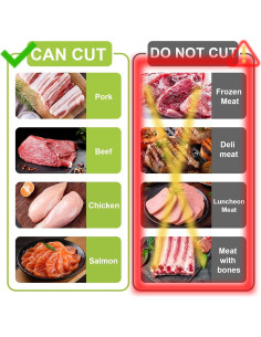 Cortadora de Carne Jonscook MS001 Manual 17 Cuchillas Gris 2