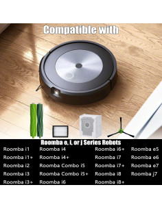 Accesorios para Roomba i7 i3 i4 j7 E5 E6 - 10 Filtros y 2 Rodillos 2