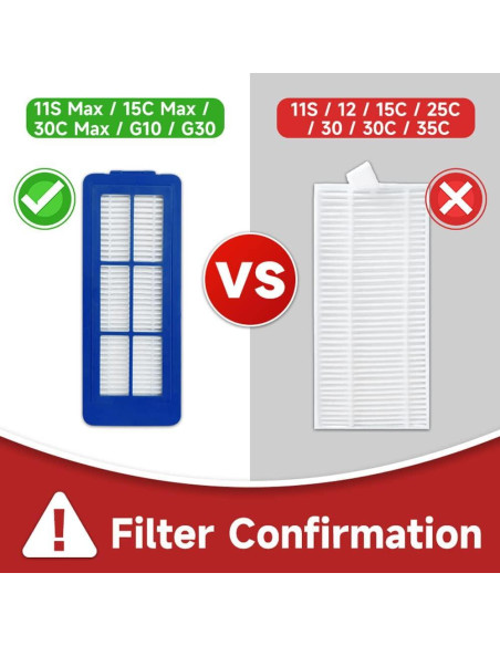 Kit de Repuestos para Aspiradora Eufy RoboVac 11S Max y G30 Kit de Repuestos para Aspiradora Eufy RoboVac 11S Max y G30