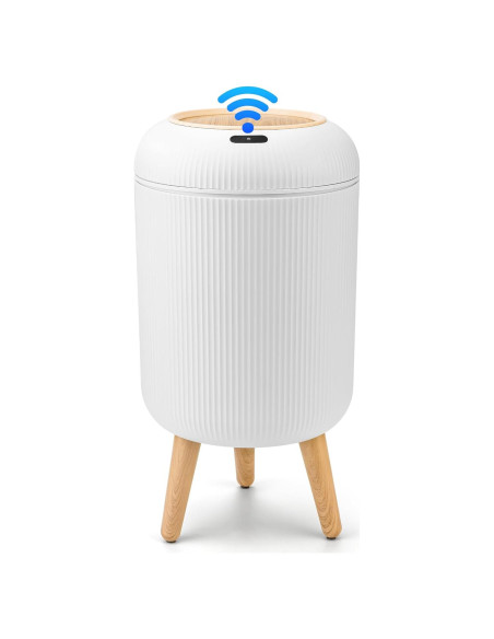 Basurero Inteligente Pukomc con Sensor 9.84L Blanco