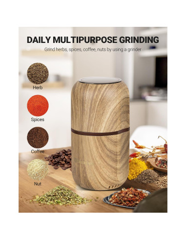 Moledor Eléctrico COOL KNIGHT VES83 para Especias 120g