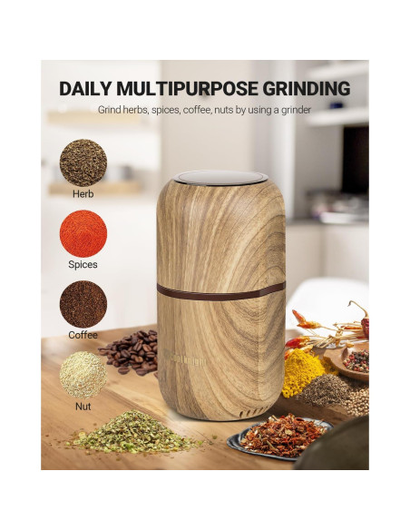 Moledor Eléctrico COOL KNIGHT VES83 para Especias 120g