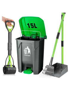 Conjunto Recolector Excremento MXF 15L con Bandeja y Rastrillo