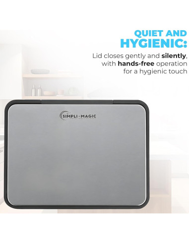 Cubo de Basura Simpli-Magic 50L Acero Inoxidable con Pedal