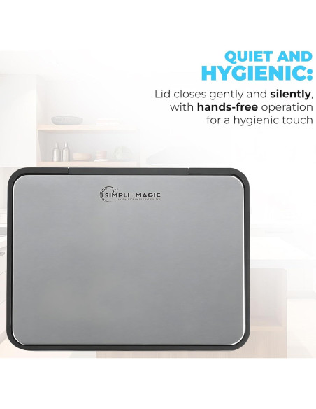 Cubo de Basura Simpli-Magic 50L Acero Inoxidable con Pedal