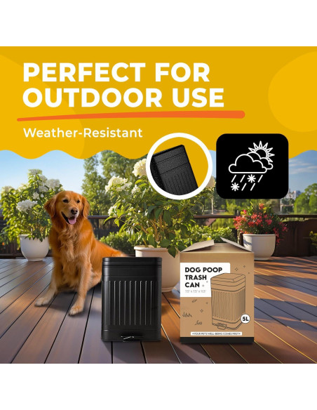 Cubo de Basura para Excremento de Perro AnimoGoods 5L