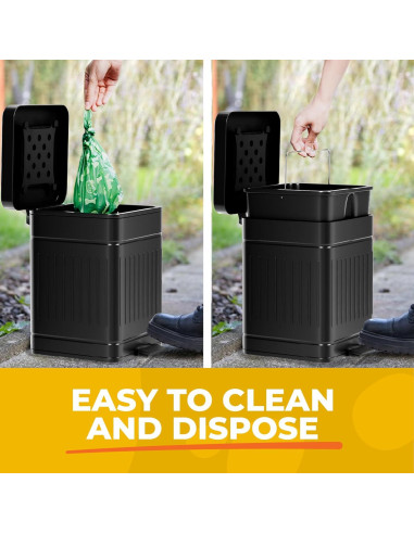 Cubo de Basura para Excremento de Perro AnimoGoods 5L