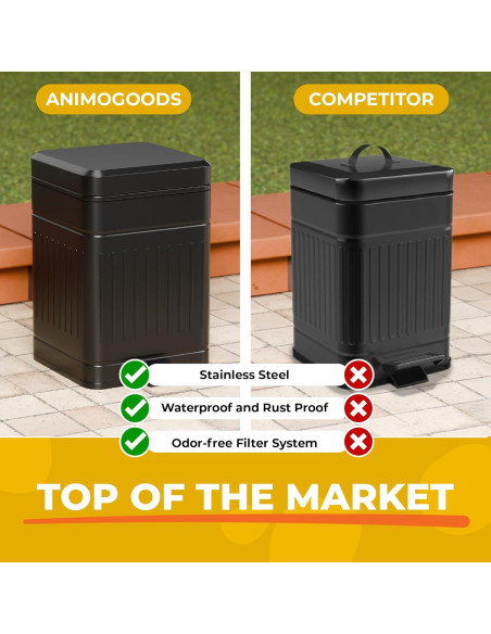 Cubo de Basura para Excremento de Perro AnimoGoods 5L