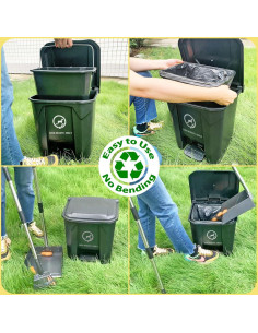 Cubo de Basura para Excremento de Perro Meegood 20L con Pedal 2