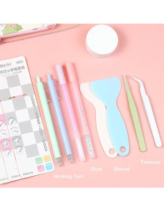 Set de Herramientas de Scrapbooking Doraking con Bolígrafo y Pinzas 2