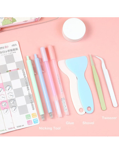 Set de Herramientas de Scrapbooking Doraking con Bolígrafo y Pinzas