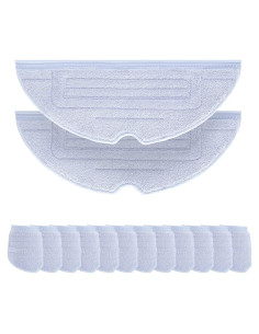 12 Paños de Mopa Microfibra para Roborock S7/S8 - Gris Azul