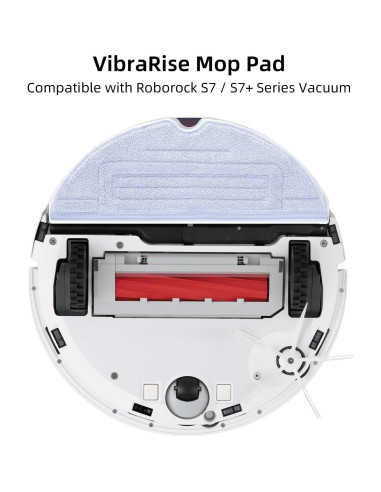 12 Paños de Mopa Microfibra para Roborock S7/S8 - Gris Azul