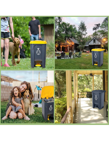 Cubeta de Basura para Perros Origreen 15L con 290 Bolsas