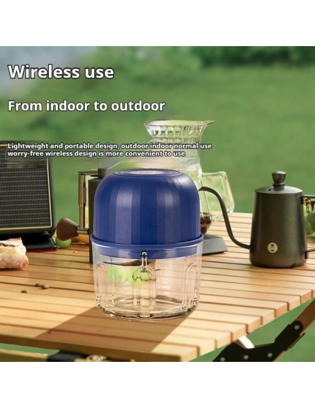 Procesador de Alimentos DeepCrush Mini Eléctrico 218g Azul