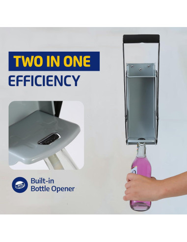 ALLAY Trituradora de Latas Montada en Pared con Abrebotellas