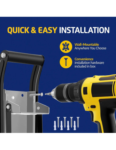 ALLAY Trituradora de Latas Montada en Pared con Abrebotellas