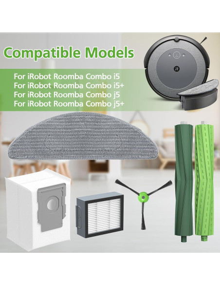 Kit de Repuestos Zeekech para iRobot Roomba i5/j5 - 18 Piezas Kit de Repuestos Zeekech para iRobot Roomba i5/j5 - 18 Piezas