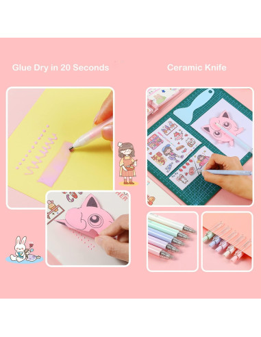 Set de Herramientas de Scrapbooking Doraking con Bolígrafo y Pinzas