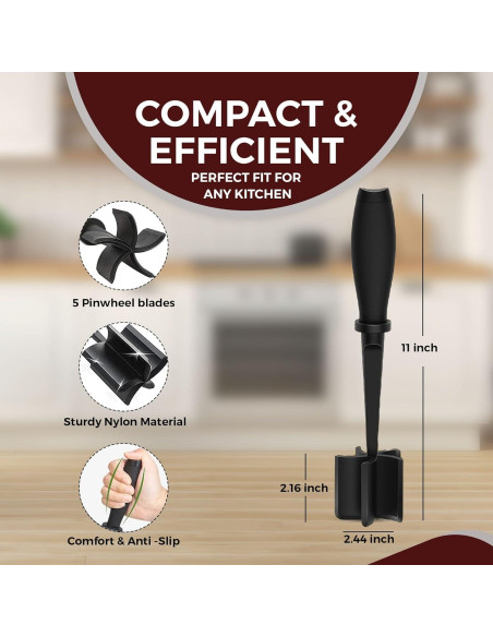 Picador de Carne Fourteen Homes 5 Cuchillas Nylon Resistente