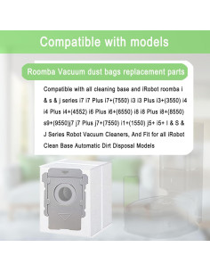 14 Bolsas de Vacío MalhSlix para iRobot Roomba i7 i3 i4 i6 2