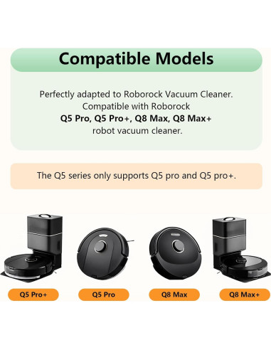Accesorios Roborock Q5 Pro Q8 Max 18 Piezas Repuesto