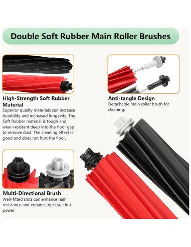 Accesorios Roborock Q5 Pro Q8 Max 18 Piezas Repuesto