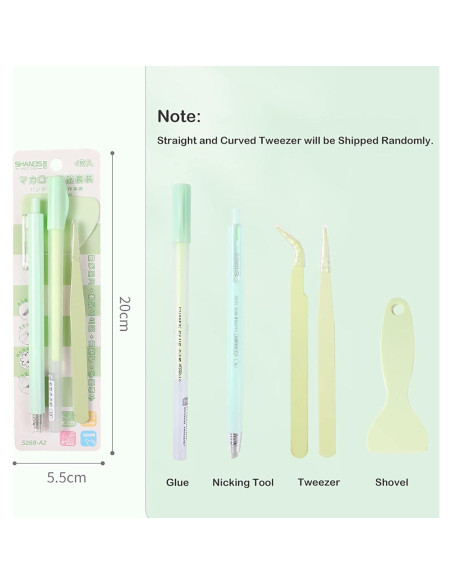 Set de Herramientas de Scrapbooking Doraking con Bolígrafo y Pinzas