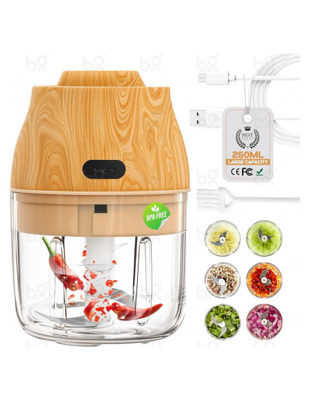Picadora Eléctrica Genérico Jomari 250ml Inalámbrica USB