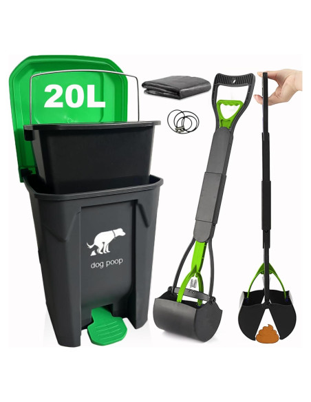 Cubo de Basura Yatmung 20L para Excremento de Perro Exterior