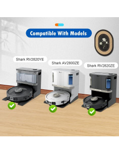 Paquete de 6 almohadillas de mopa AnDongo para Shark RV2820 2