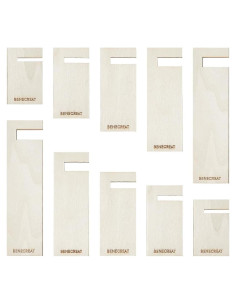 Fabricador de Borlas de Madera BENECREAT - 10 Piezas, 5 Tamaños