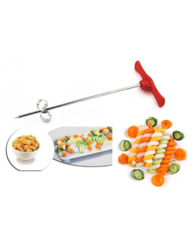 Cuchillo Espiral MEETCUTE de Acero Inoxidable 16.5 cm