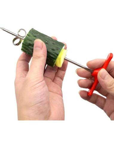 Cuchillo Espiral MEETCUTE de Acero Inoxidable 16.5 cm