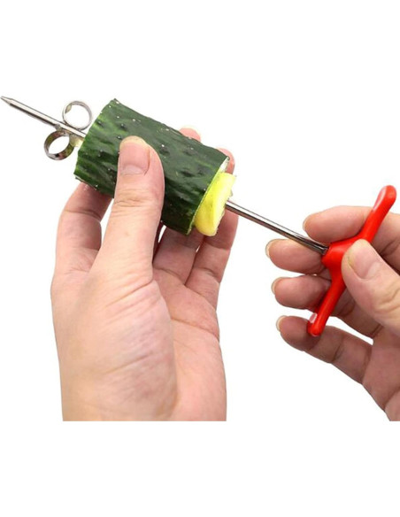 Cuchillo Espiral MEETCUTE de Acero Inoxidable 16.5 cm