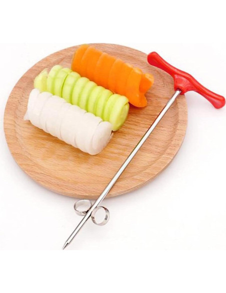 Cuchillo Espiral MEETCUTE de Acero Inoxidable 16.5 cm