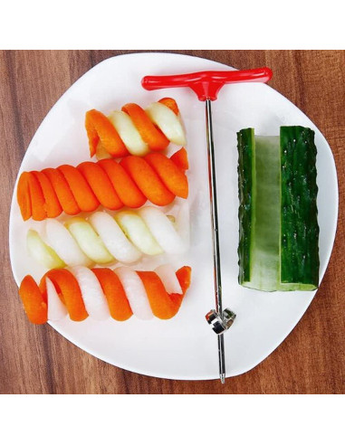 Cuchillo Espiral MEETCUTE de Acero Inoxidable 16.5 cm