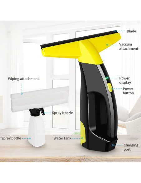 Aspiradora de Ventanas Eave Inalámbrica 200ml 0.64kg