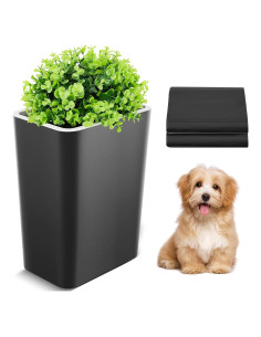 Cubo de Basura para Excremento de Perro Jingmore 15L Negro