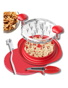 Desmenuzadora de Pollo Genérico 0.49kg con Cepillo y Pinzas