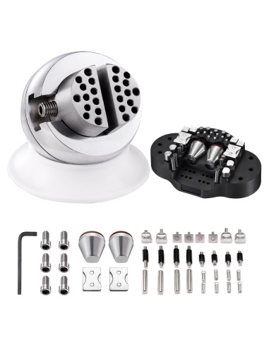 Vise de Bola Profesional DZQ 3" con 17 Accesorios