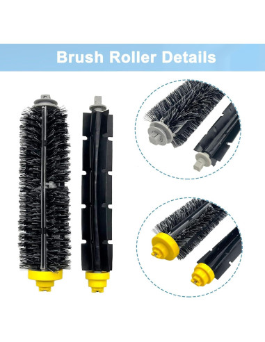 Repuestos iRobot Roomba 600/500 - 3 Cepillos + 10 Filtros